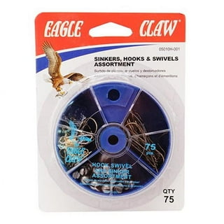 Eagle Claw 186AH-1 Baitholder 2-Slice Offset Hook, Bronze, Size 1