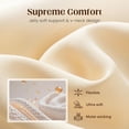 thumbnail image 7 of IQOGKRN Wireless Wide-Strap Bra Seamless Back-Smoothing Full Coverage Posture Bra Women Front Closure Crisscross Back Wireless Corrector Support Push Up Bralette Beige L, 7 of 7