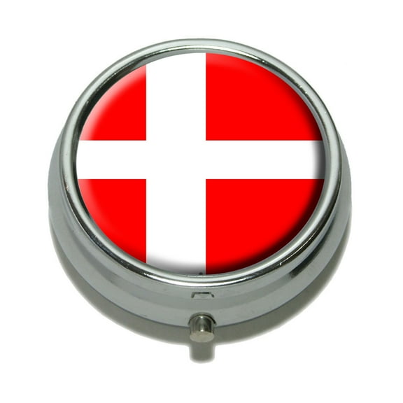 Denmark Danish Flag Pill Box