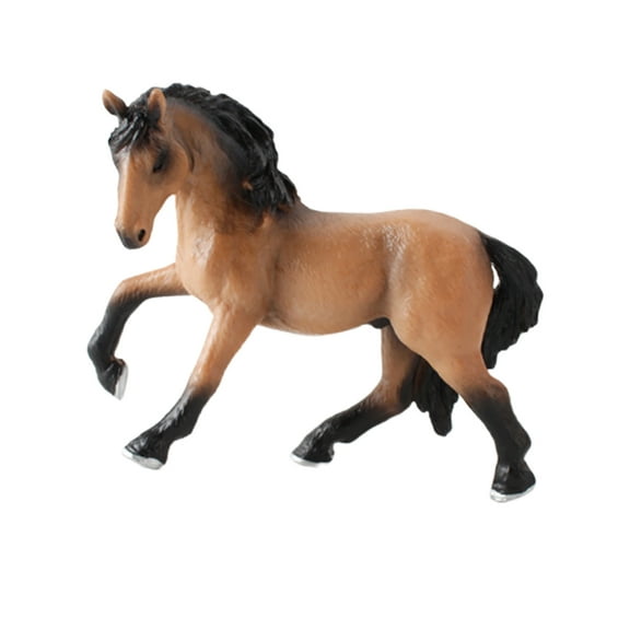 FRCOLOR  Creative Horse Ornament Model Realistic Animal Figurine Child Orange