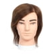 thumbnail image 1 of Cabeza de maniquí masculino para práctica de peluquería, corte de pelo, cabeza de maniquí de peluquero Piel Blanca Marrón, 1 of 8
