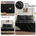 thumbnail image 4 of Juego de edredón Zzlpp, tamaño king, 7 piezas, cama negra en una bolsa, 4 of 7