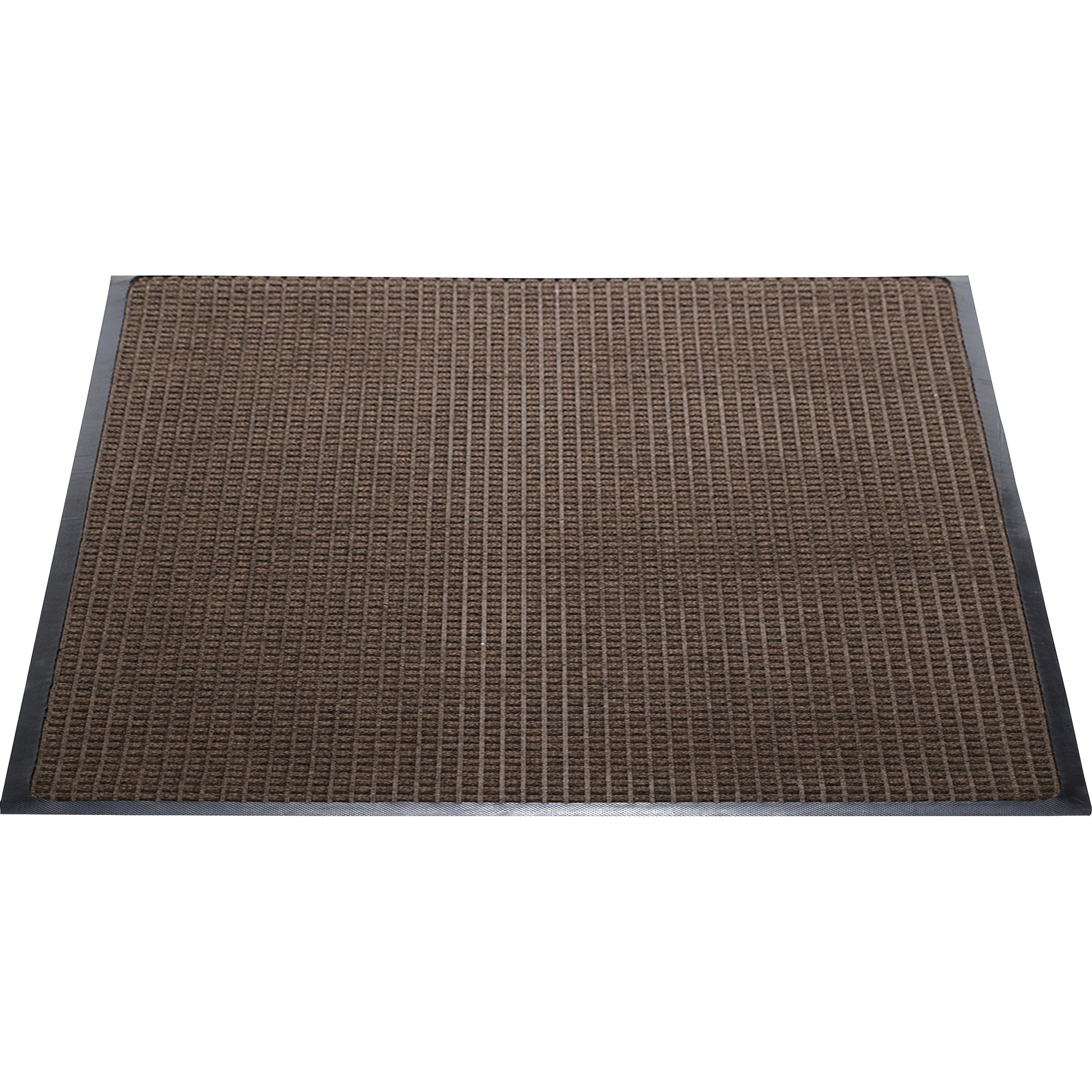 Genuine Joe Waterguard Wiper Scraper Floor Mats - Carpeted Floor, Indoor, Outdoor - 72" Length X 48" Width - Polypropylene - Brown