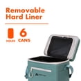 thumbnail image 2 of Ozark Trail 6-Can Soft-Sided Cooler with Removable Hard Liner, Green, 2 of 9