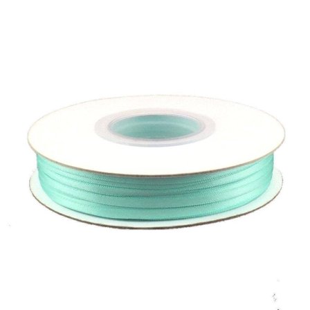 1/8 Inch Double Faced Satin Ribbon - Aqua - 100 Yard Spool