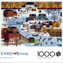 Buffalo Games 1000-Piece Charles Wysocki Cider Brook Farms Interlocking Jigsaw Puzzle