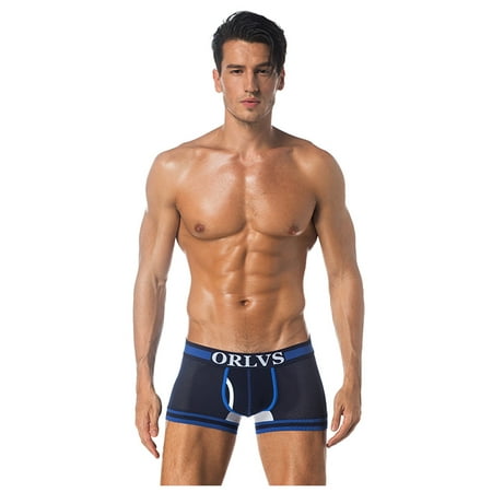 

EUHDSSDE Follure Orlvs Men Underwear Solid Breathable Boxer Brief Short Pouch Underpants