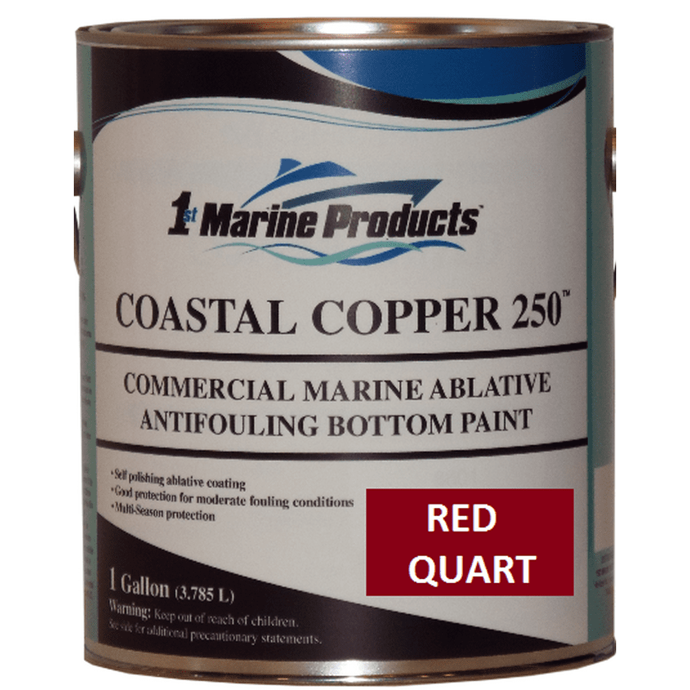 Coastal Copper 250 Ablative Antifouling Bottom Paint RED QUART Marine Paint