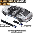 thumbnail image 4 of 4PCS Tri-Color Door Sill Protectors, Carbon Fiber Threshold Protection, Front/Rear Plate Step Guard, Anti-Scratch Entry Guard Sticker for Toyota Tacoma TRD 4Runner Rav4 (Blue), 4 of 6