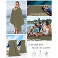 thumbnail image 5 of Sage Green Beach Towels Oversized Super Absorbent, Brown Solid Color Simple Abstract Lightweight Bath Towel Quick Dry Sets For Bathroom/Pool/Rv Camping/Beach Play/Gym Room/Picnic 23"x47", 5 of 8