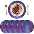 thumbnail image 2 of Coolnut Starry Devil Eye Round Placemat Set of 1, Non-Slip Heat Resistant & Waterproof Plate Pads for Dinner Table Table Placemats, 15.4 in Home Decor Gifts, 2 of 6