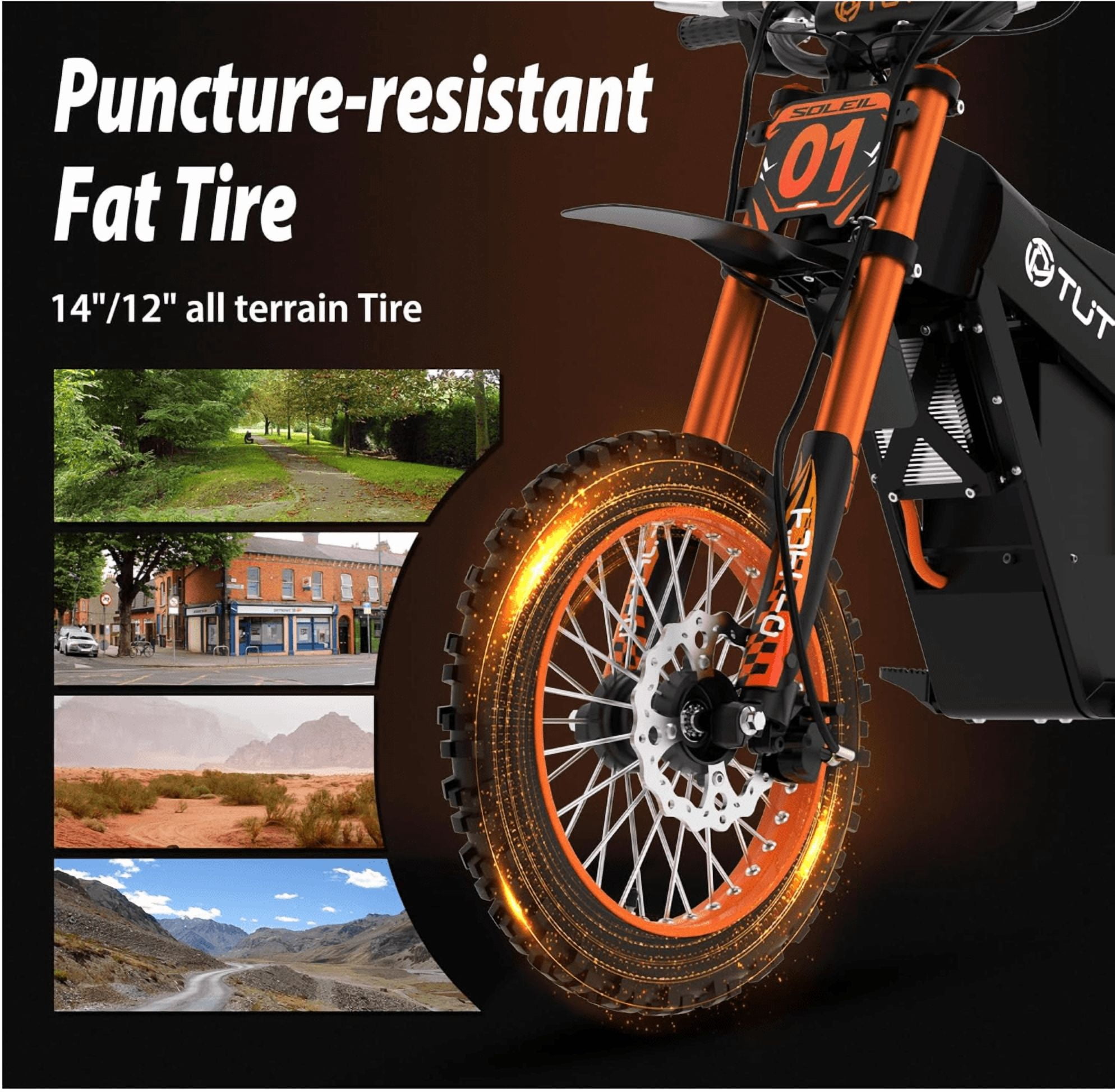 RM7 Electric Dirt Bike for Teens & Adults, 2200W Peak Power, 37 MPH Max Speed, 45-Mile Range - 48V/22.5Ah Removable Battery, Full Suspension, Hydraulic Brakes (Ages 13+)
