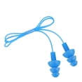 thumbnail image 2 of Tapones para los oídos NikouMX natación con cable de Silicona suave impermeables y prevención de ruido azul, 2 of 8