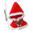 thumbnail image 4 of Sombrero para muñeca, moderno y bonito, reloj navideño, chal, 1 pieza, adecuado para muñecas de 15 cm y 17 cm, muñeca de Papá Noel, 4 of 6