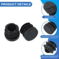 thumbnail image 3 of Uxcell Plastic Tubing End Caps, Hole Plug Insert for Round Iron Pipe Chair Leg Table Bookshelves Patio Furniture 3/4 Inch 10, 3 of 7