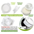 thumbnail image 3 of Cheesemaking Kit Butter Punched Сheese Mold Press Strainer Cheese With Follower Piston 1.2 L - Tofu Press Mold Cheese Making Kit Machine – Cheese Set for Press - Paneer Maker - Cheesemaking Supplies, 3 of 7
