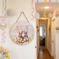 thumbnail image 4 of Wooden Welcome Sign Easter Door Hanger Festival Home Decor Handcrafted Rural Wall Decoration For Front Door Indoor Outdoor, 4 of 6