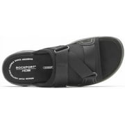 Rockport Mens Trail Technique Sandal Velcro Slide Ii Black , 8 W US