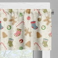 thumbnail image 5 of Ambesonne Christmas Valance & Curtain, Traditional Sweets, 55"x36", Multicolor, 5 of 7