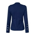thumbnail image 4 of Yigetop Casual Blazer for Women Women Loose Top Long Sleeve Casual Jacket Ladies office Wear Coat Blouse Womens Blazers Navy XL, 4 of 5