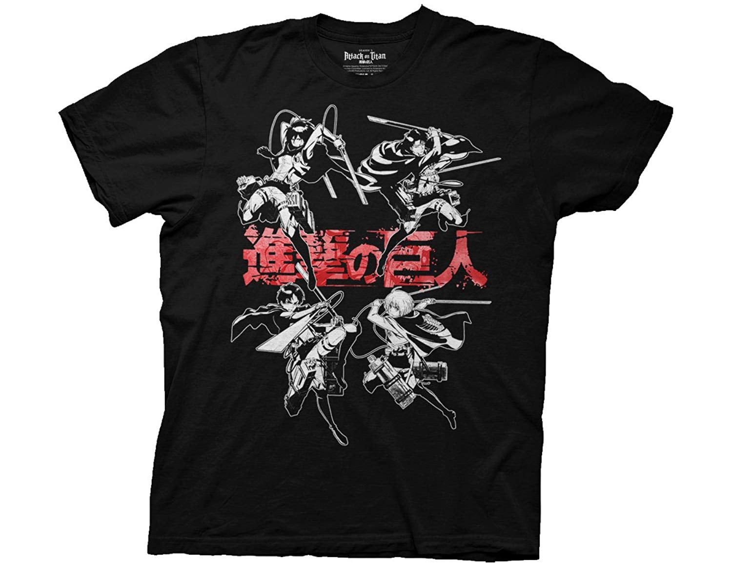 KIACIYA Attack On Titan T-Shirts Men's Attack On Titan Tops And Shorts T-Shirt And Shorts Shingeki No Kyojin Shorts Anime Tops Ackermann Eren Cosplay Sports Suit Set