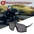thumbnail image 2 of 1 Set de Gafas de Motocicleta Antideslumbrantes Tri-Acetato de Celulosa UV400 Gafas de Sol para Deportes al Aire Libre para Motocross, Moto de Tierra, ATV Lente Negra Marco Negro y Gris, 2 of 6