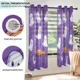 thumbnail image 3 of Yayeee Window Curtains Light Filtering 63"x42" Grommet Panel Pair Home Living Room Decor, Halloween Purple Ghosts, 3 of 7