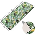 thumbnail image 2 of SKYSONIC 2X6 Feet Toucan Tropical Palm Runner Rug with Rubber Backing, Green Leaves Non Slip Entryway Rug Runner Washable Soft Area Rug Carpet for Hallway Bedroom Kitchen Decor, 2 of 6