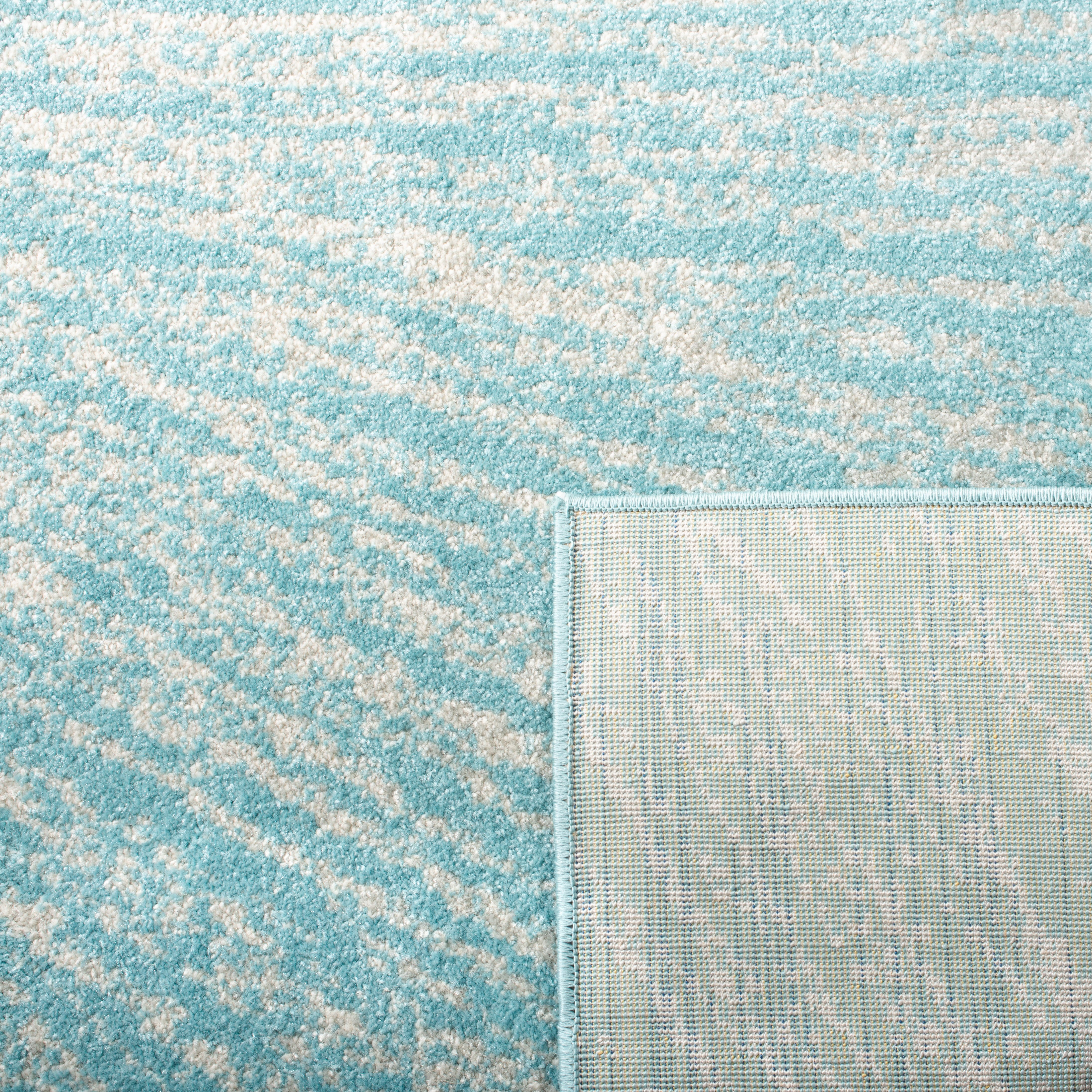 SAFAVIEH Evoke Vana Abstract Runner Rug, Aqua/Ivory, 2'2" x 9'