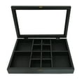 thumbnail image 2 of 8" x 12" Black Collection Display Box by Studio Décor - 12 Compartments - Front Loading and Hanging Hardware Attached - 1 Pack, 2 of 4