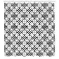 thumbnail image 3 of Ambesonne Floral Shower Curtain, Victorian Lace Flower, 69"Wx84"L, Black Pale Grey, 3 of 3