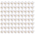 thumbnail image 1 of Conectores de enchufe modular masculino RJ11/RJ12 de Uxcell, núcleo de cobre 6P6C claros 20pcs, 1 of 5