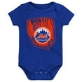 thumbnail image 3 of Newborn & Infant Orange/Royal/White New York Mets Minor League Player Three-Pack Bodysuit Set, 3 of 4