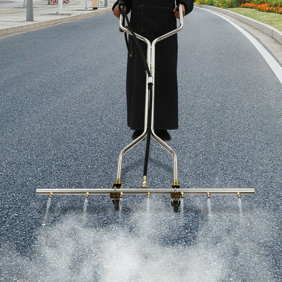 Pressure Washer Water Broom with 7 Nozzles, Professional Power Washer Broom Attachment, Water Broom for Pressure Washer