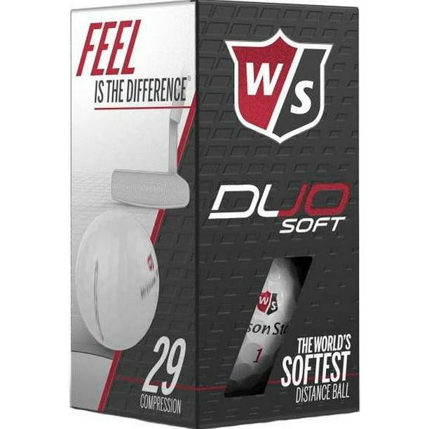 Wilson Staff Duo Soft Golf Balls 1 Sleeve (2 Balls) Compression Golfing