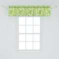 thumbnail image 2 of Ambesonne Botanical Window Valance, Sketched Pointy Plants, 54" X 12", Apple Green Multicolor, 2 of 3