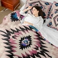 thumbnail image 4 of Castle Fairy Bohemian Aztec 7-Piece Bedding Comforter Set,Southwestern Theme King Bedding Sets,Tribal Style Ultra Soft Bed Sheets,Lightweight Room Decor, 4 of 8