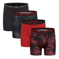 thumbnail image 1 of New Balance Boy's Performance Boxer Briefs 4-Pack, Magnet Print/Team Red/Black/Team Red Print, Large, 1 of 2