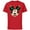 Red, variant on Disney Mickey Mouse Christmas Tree Holiday Headband - Short Sleeve Cotton T-Shirt for Adults - Customized-Athletic Heather