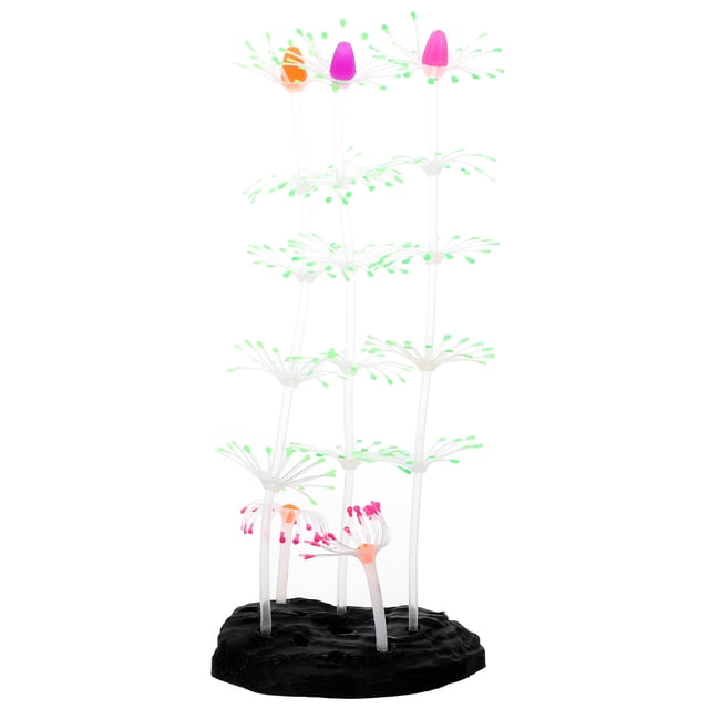 HEALEEP Plastic Artificial Coral Plant Underwater Landscape Creation 1Set