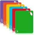 thumbnail image 1 of 6-piece Cutting Board, Extra-thick Plastic Non-slip Cutting Board, With Food Icon, 1 of 3