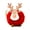 Red, variant on NFTIGB Elk Christmas Tree Pendants Ornament Wood Hanging Sign Lamb Fleece Decorations DIY Xmas Party Favors (White, 3.15 in / 8 cm)