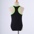 thumbnail image 4 of dPois Kids Girls 2Pcs Swimsuit Tankini Boho Print Racerback Bodysuit with Bootyshorts Bathing Suit Fluorescent Green 10, 4 of 6