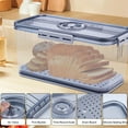thumbnail image 3 of JUNLIN Airtight Bread Box with Lid ,Time Recording, Kitchen Countertop Storage Container,Store Bread, Toast, Donut and fruits,Gray, 3 of 11
