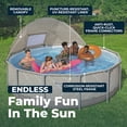 thumbnail image 4 of Bestway Steel Pro MAX 13'x42" Metal Frame Above Ground Pool, Canopy, Pump, Ladder, & Cover, 4 of 8