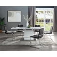 thumbnail image 6 of Pemberly Row Stainless Steel Dining Table in White High Gloss, 6 of 7