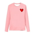 thumbnail image 3 of LckLvx Boys Girls Valentine's Day Shirts Heart Graphic Long Sleeve T-Shirts Kids Lightweight Casual Blouse, 3 of 4