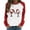 White, variant on Fesfesfes Women's Raglan Sweatshirt Christmas Printed Long Sleeve Shirts Xmas Round Neck Casual Sweatshirt Tops Sale Items