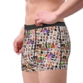 thumbnail image 2 of Fotbe dogs and cats Men’s Total Support Pouch Boxer Briefs, X-Temp Cooling, Moisture-Wicking Underwear, Regular, Long-leg and Trunk-X-Large, 2 of 5