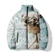 thumbnail image 3 of Abrigo de invierno moderno y versátil para hombre, ropa de algodón con estampado de esculturas personalizadas, chaquetas cómodas y cálidas, parkas para hombre, 3 of 4